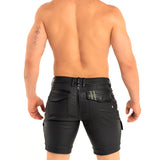 Dale Mas Industrial Cargo Short Zipper Black Military Green