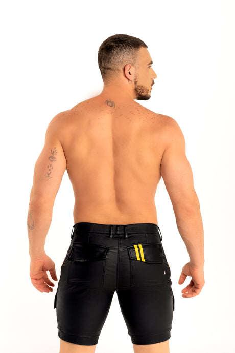 Dale Mas Industrial Cargo Short Black Yellow