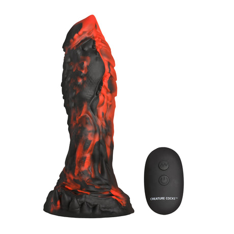 Creature Cocks Inferno Cock Vibrating Silicone Dildo 7.8 Inch