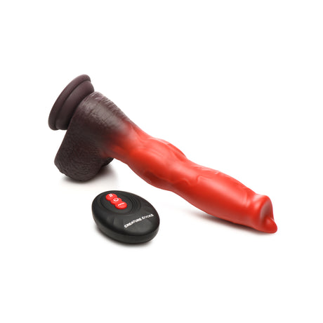 Creature Cocks Ramming Hound Thrusting & Vibrating Silicone Dildo 8.8 Inch