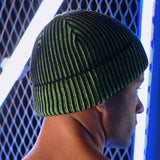 Breedwell Darkroom Rib Beanie Neon Green