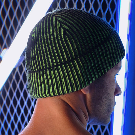 Breedwell Darkroom Rib Beanie Neon Green