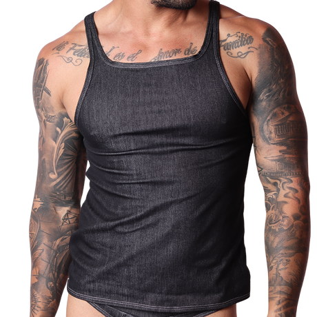 Gigo Denim Tank Black
