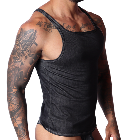 Gigo Denim Tank Black
