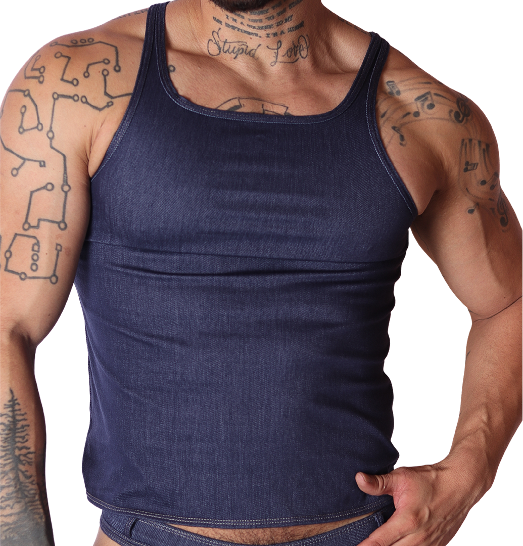 Gigo Denim Tank Blue