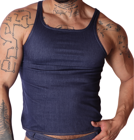 Gigo Denim Tank Blue