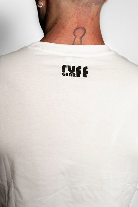 ruff GEAR Barcode Graphic T-Shirt PROUD WHITE RAINBOW