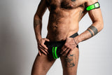 ruff GEAR Bold Leather Jockstrap Neon Green
