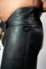 ruff GEAR RG501 Leather Chap Shorts Black