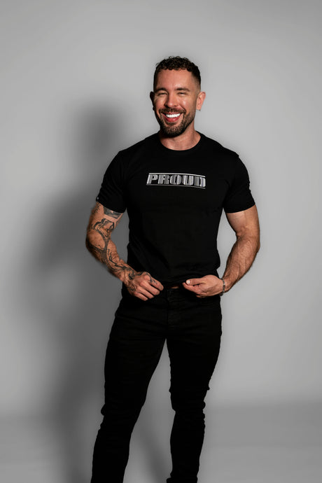 ruff GEAR Barcode Graphic T-Shirt PROUD