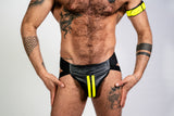 ruff GEAR Bold Leather Jockstrap Neon Yellow