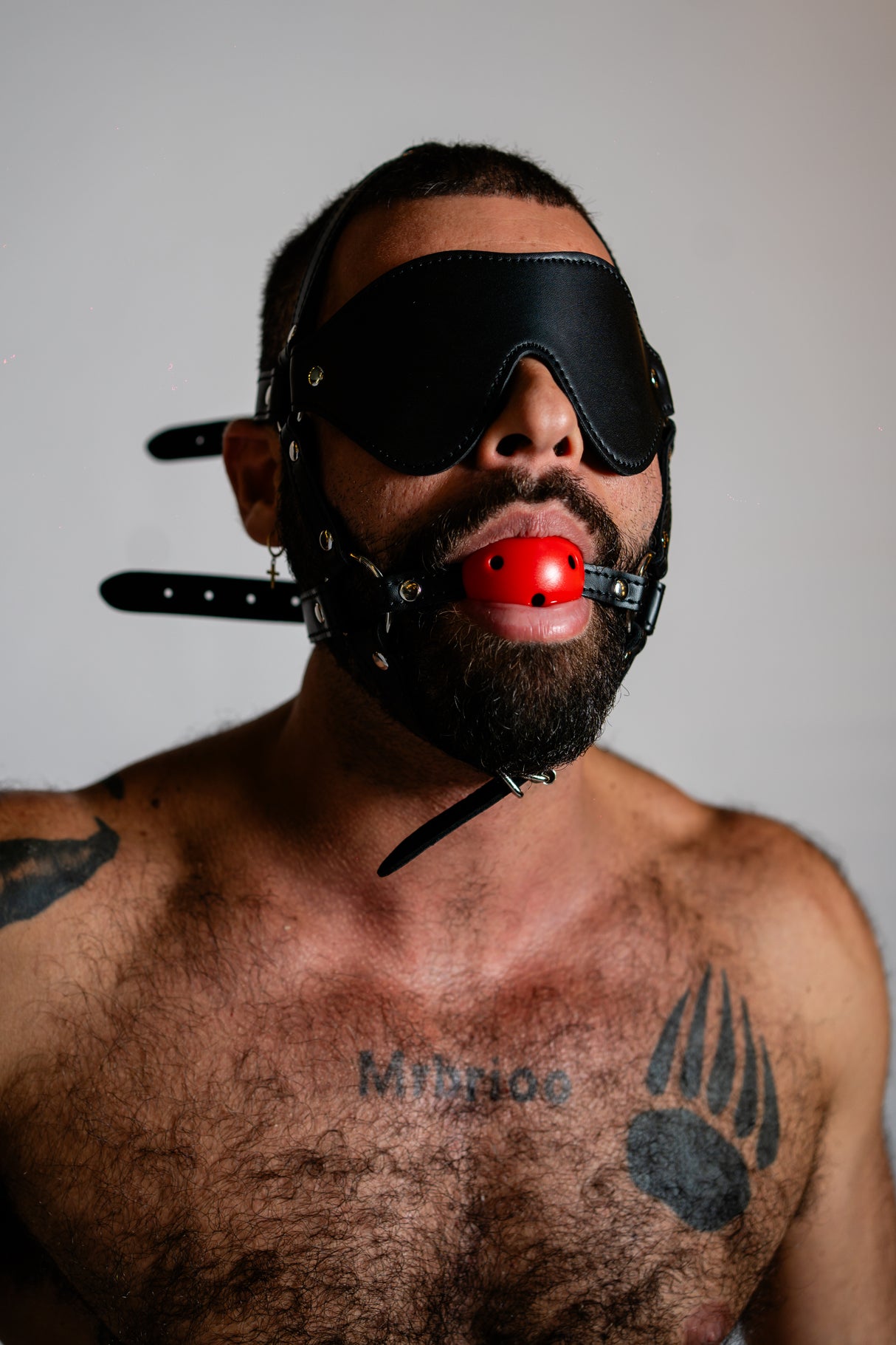 ruff GEAR Rein Harness with Breathable Ball Gag
