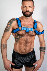 ruff GEAR Bold Leather Bicep Strap Blue