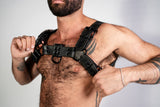 ruff GEAR RAW  Leather Bulldog Harness Black Army