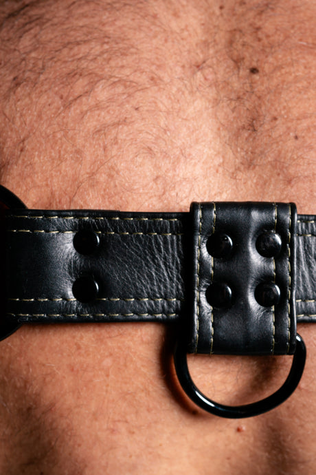 ruff GEAR RAW  Leather Bulldog Harness Black Army