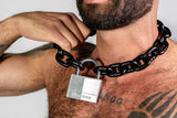 ruff GEAR Pitbull Chain 8mm with 60mm Master Lock Black