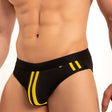 Dale Mas Biker + Kinky Brief Black Yellow