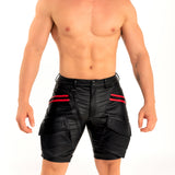 Dale Mas Industrial Cargo Short Black Red