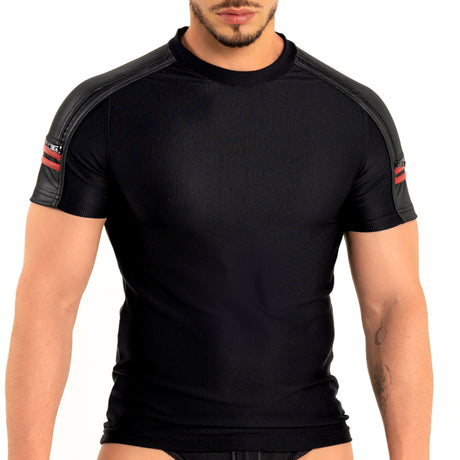 Dale Mas Industrial Zipper Shirt Black Red