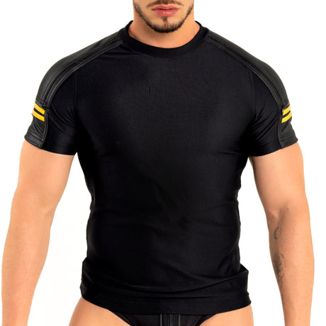 Dale Mas Industrial Zipper Shirt Black Yellow