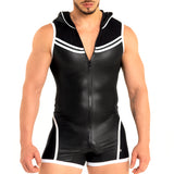 Dale Mas Kinky Hoodie Body Zipper Black White