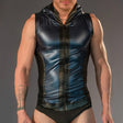 Dale Mas Rebel Hoodie Vest Blue Black