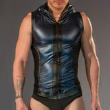 Dale Mas Rebel Hoodie Vest Blue Black