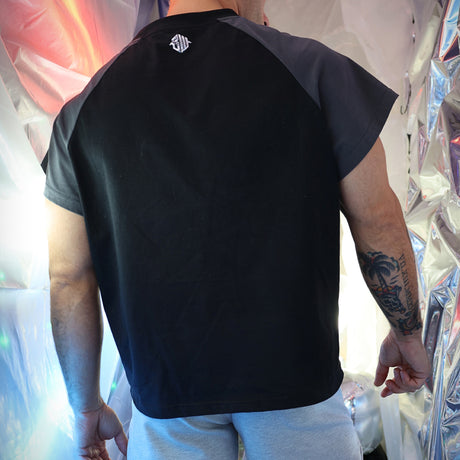 Breedwell Sweat and Sin Raglan T-Shirt Dark Grey