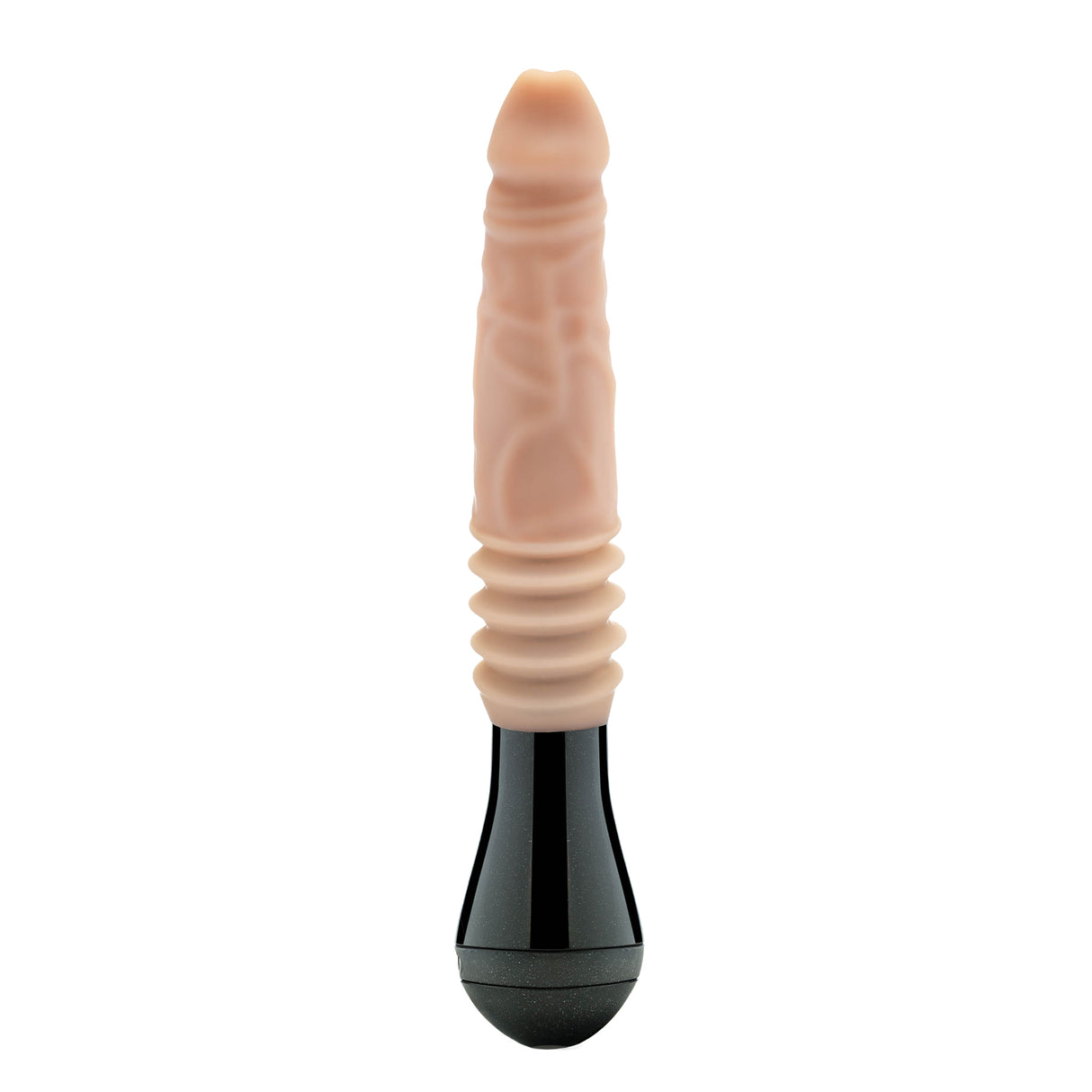 Dr Skin Silicone Dr Knight Thrusting Gyrating Vibrating Dildo 5 Inch Light