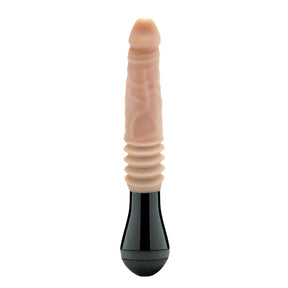 Dr Skin Silicone Dr Knight Thrusting Gyrating Vibrating Dildo 5 Inch Light