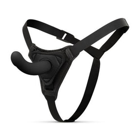 EasyToys Fetish Silicone Strap On Smooth Black 5.3 Inch
