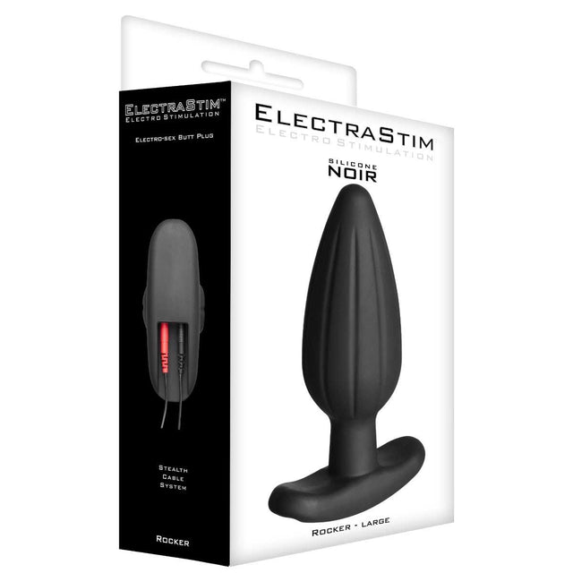 ElectraStim Silicone Noir Rocker Large Butt Plug
