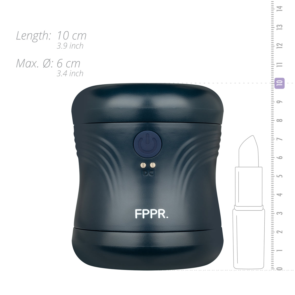 FPPR. 2 Sided Vibrating Masturbator Blue