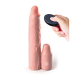 Fantasy X Tensions Elite 9 Inch Vibrating Extender Sleeve with 3 Inch Plug Light