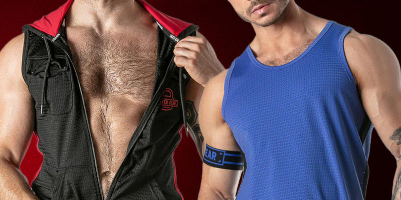 LOCKER GEAR FETISH AND FASHION TANKS, TOPS SHORTS AND UNDERWEAR