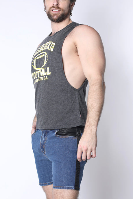 Cellblock 13 Field Goal Football Muscle Tank Charcoal