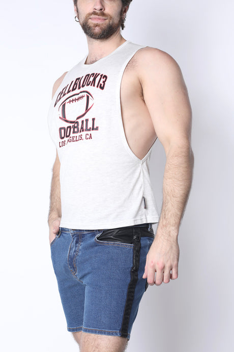 Cellblock 13 Field Goal Football Muscle Tank White