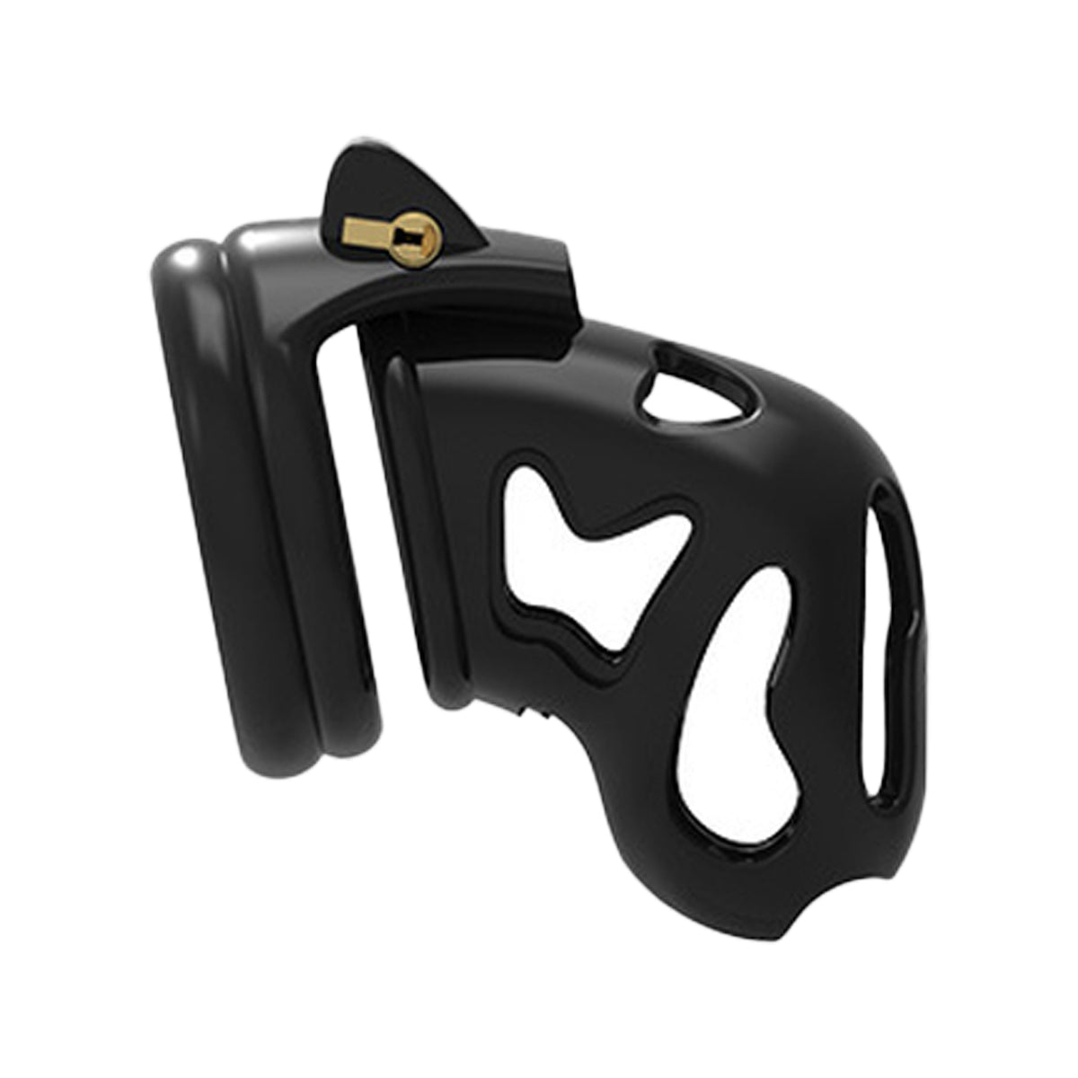 LOCK4D Ghost Chastity Cock Cage - A Black