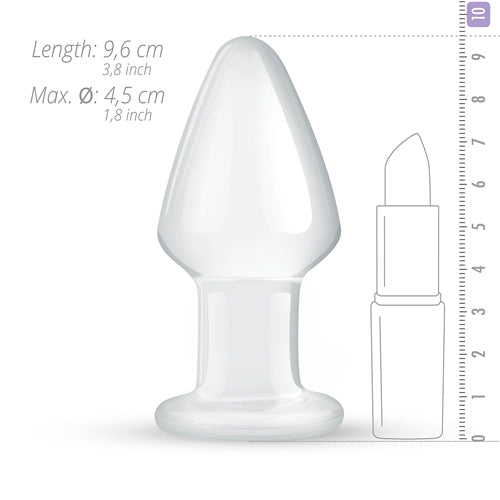 Gildo Glass Butt Plug 3.8 Inch