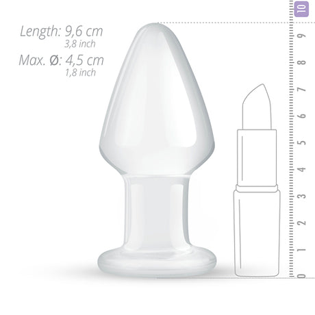Gildo Glass Butt Plug 3.8 Inch