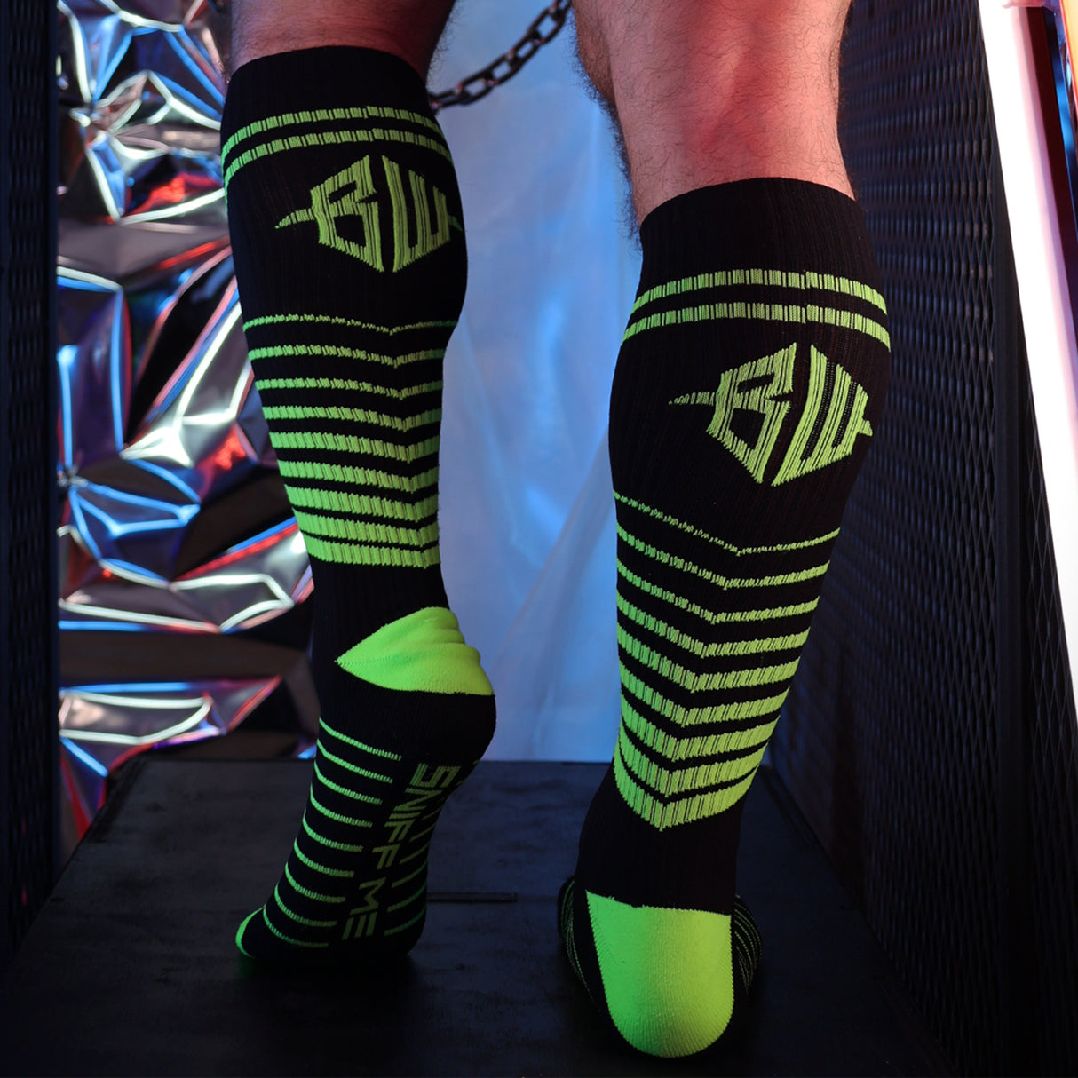 Breedwell After Dark Socks Neon Green