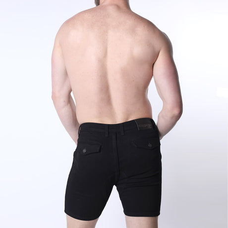 Cellblock 13 Full Court Denim Zipper Short Black