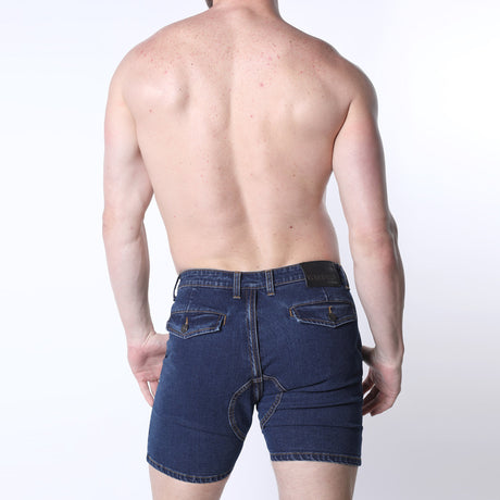Cellblock 13 Full Court Denim Zipper Short Indigo