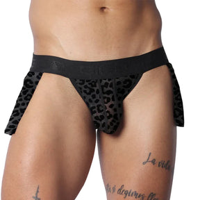 Gigo Plush Jock Skirt Black