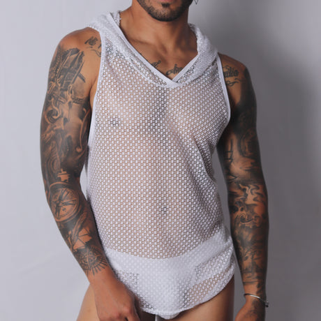 Gigo Provocative Hoody T Shirt White