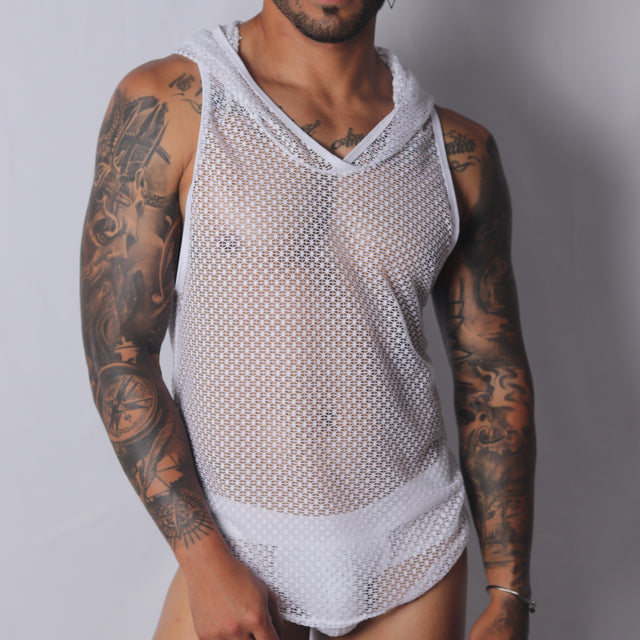 Gigo Provocative Hoody T Shirt White