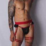 Gigo Romantic Garter Jockstrap Black