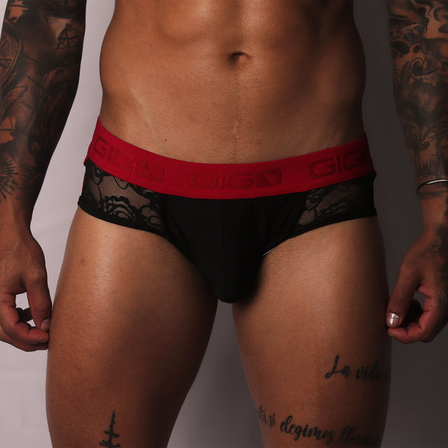 Gigo Romantic Jock Thong Black