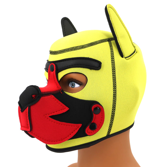 Growler Pup Hood Yellow Red