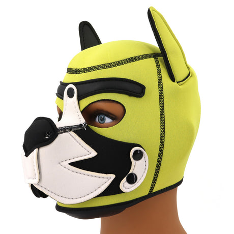 Growler Pup Hood Yellow White
